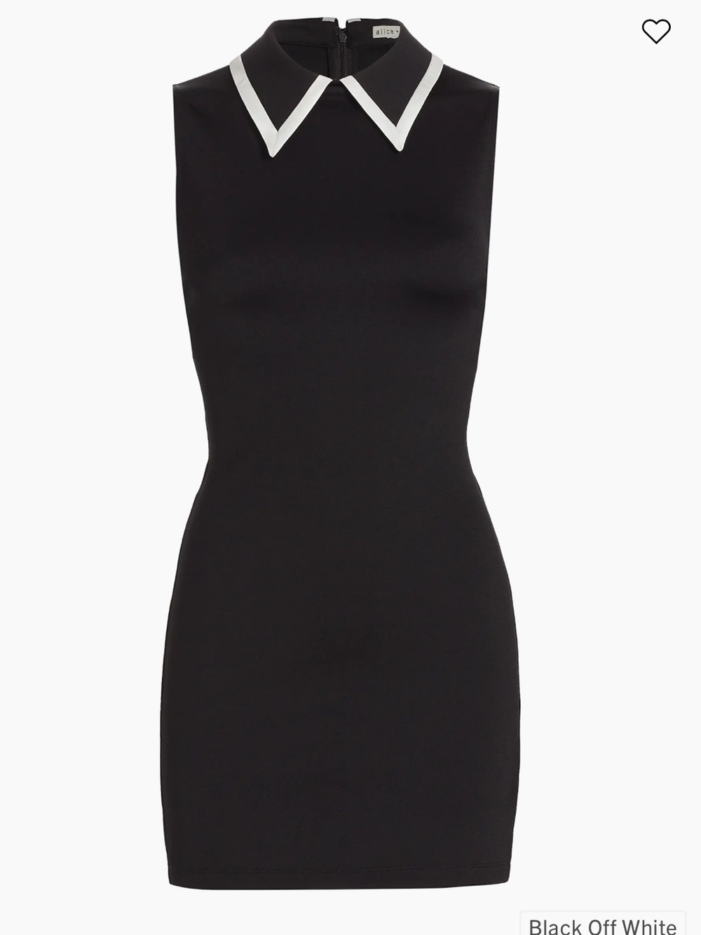Alice + Olivia Wynell Tipped Collar Minidress - Picture 3 of 11